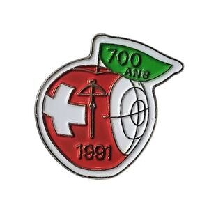 VTG 1991 Switzerland 700th Anniversary Enamel Pin William Tell Swiss Archery